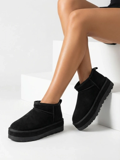 Роялфашън Къси снежни ботуши за жени а'ла Биовве