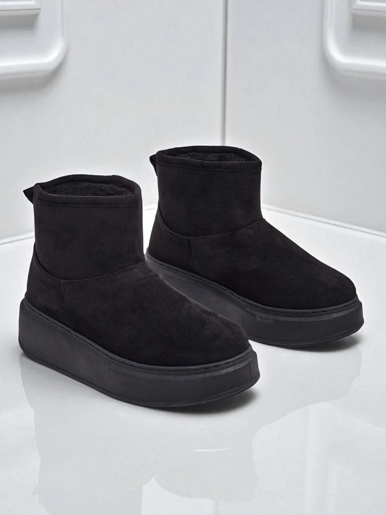 Къси дамски боти тип снегоходки с пришита горна част Elizze