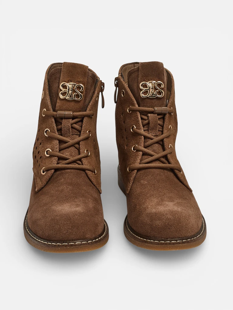 Ажурни дамски боти от естествена кожа Aurelias