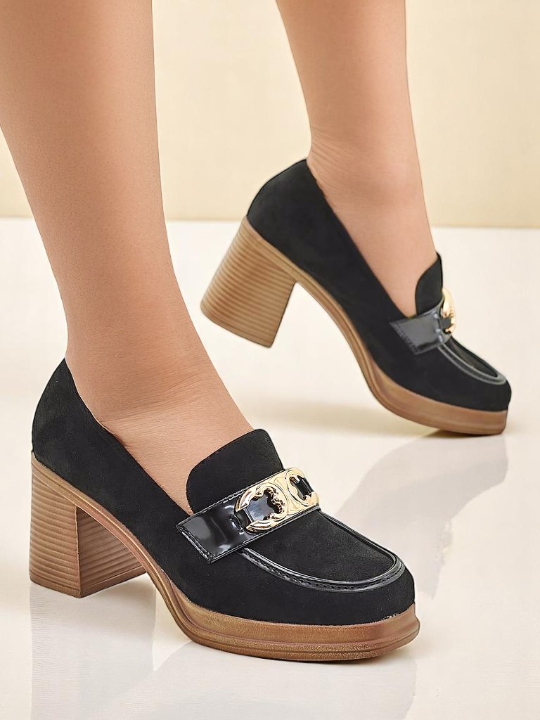 Royalfashion дамски мокасини на висок ток Qeroy