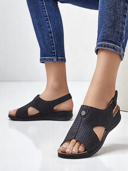 Royalfashion дамски сандали с изрязвания Leminni