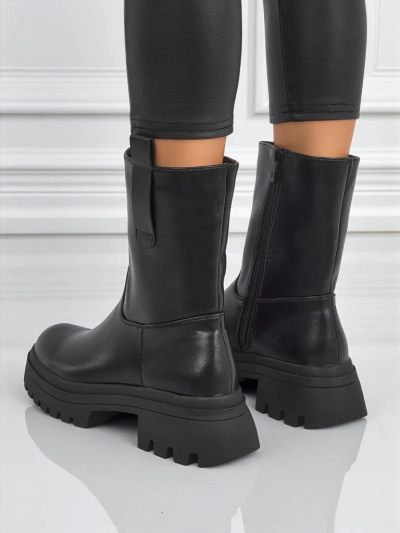 Дамски високи боти от еко кожа Scarlet Mist