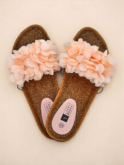 Royalfashion Дамски чехли с цветчета Flora Soft