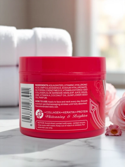 Крем за лице и шия с ефект на изсветляване и хидратация Deep Pink