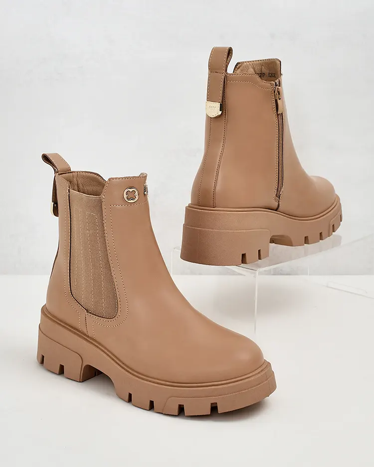 Royalfashion Дамски ботуши с по-дебела подметка Gegri