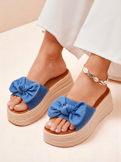 Royalfashion Дамски чехли на платформа Givan