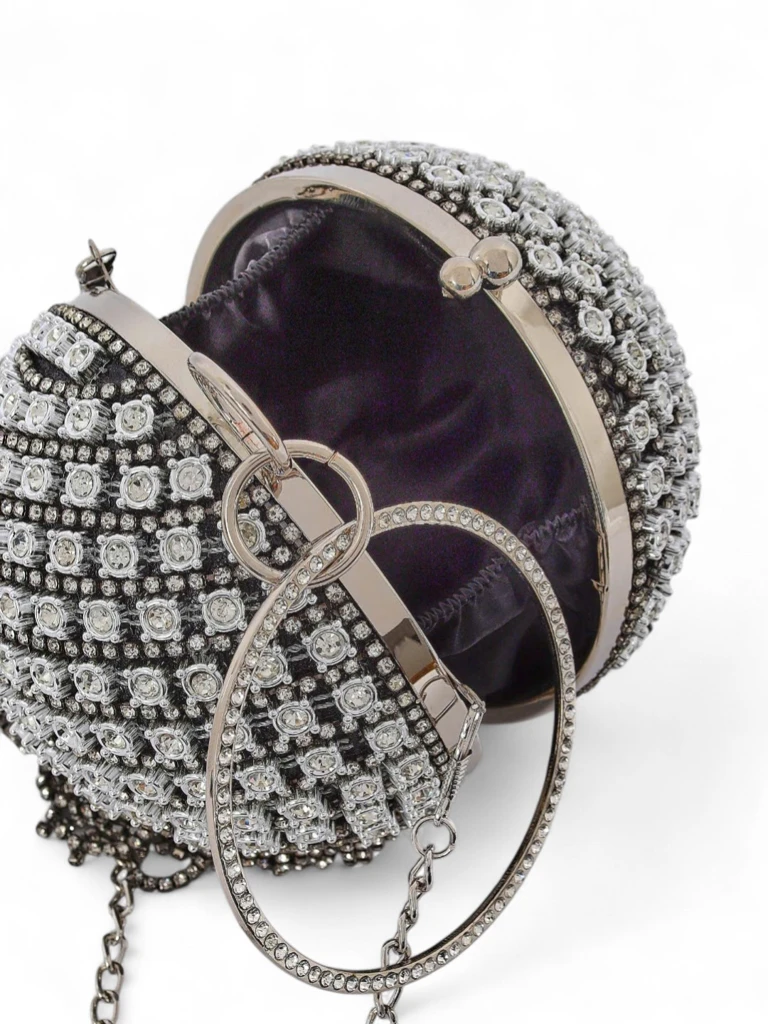 Royalfashion Дамска чанта топка с цирконии Velora Bloom