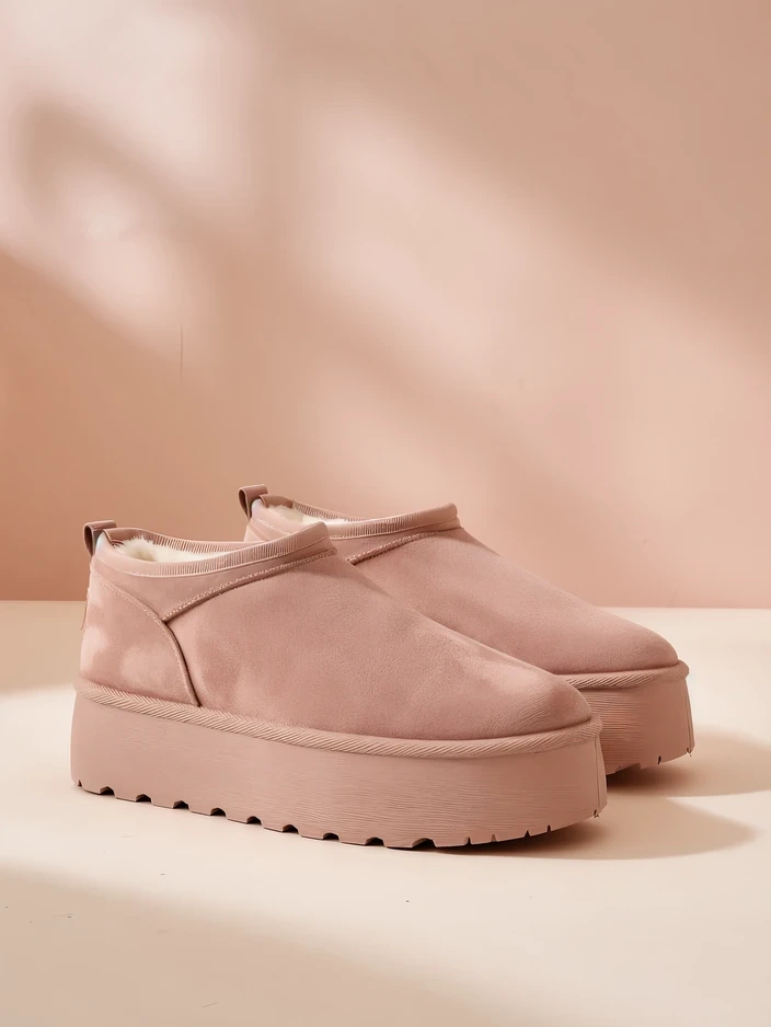 Royalfashion Дамски къси ботуши a'la snow boots Ozozi