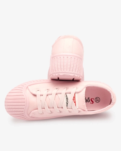 OUTLET Royalfashion Розови спортни маратонки на платформа Brigera