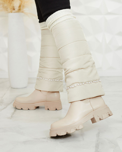 Royalfashion Дамски ботуши Ameroe в кремав цвят