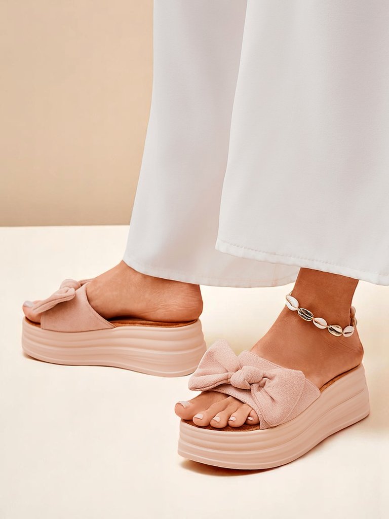 Royalfashion Дамски чехли на платформа Givan