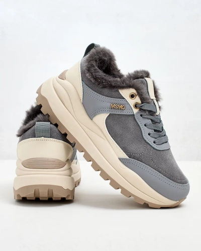 Royalfashion Women's Ruffi Insulated Sneakers