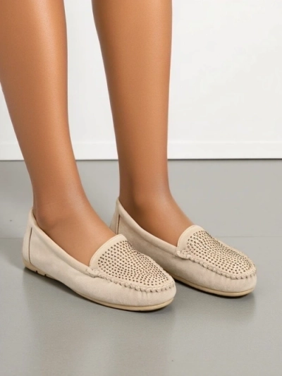 Женски мокасини Royalfashion с камъчета Ezuess