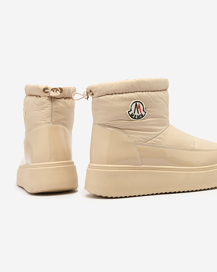 Royalfashion Дамски ботуши за сняг в бежов цвят Ademra