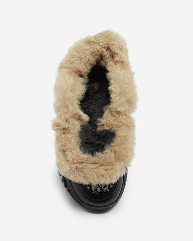 Дамски спортни обувки с кожа в черно Reyma- Footwear