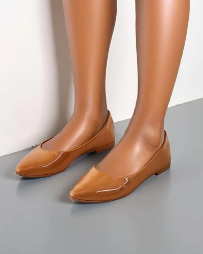 Royalfashion Женски патентни балетни обувки Aramiese