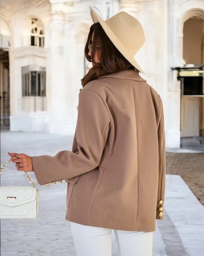 Royalfashion Дамско късо палто