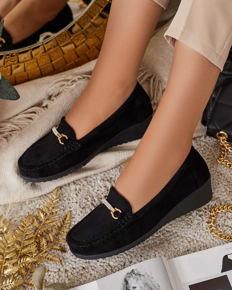 Royalfashion Дамски мокасини Eko от велур Ewo