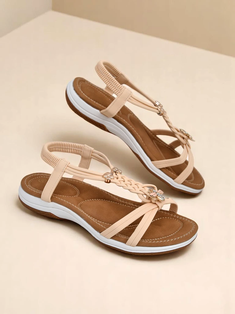 Royalfashion дамски сандали с украса Fiacco