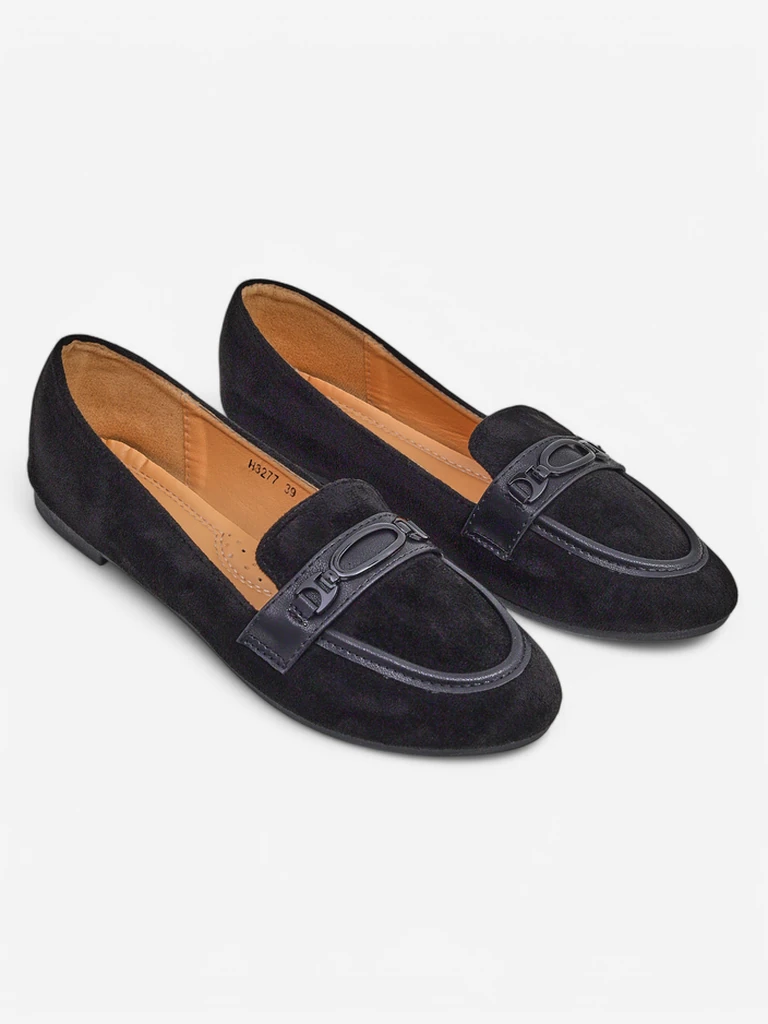 Royalfashion Жени еко велур мокасини Zammei