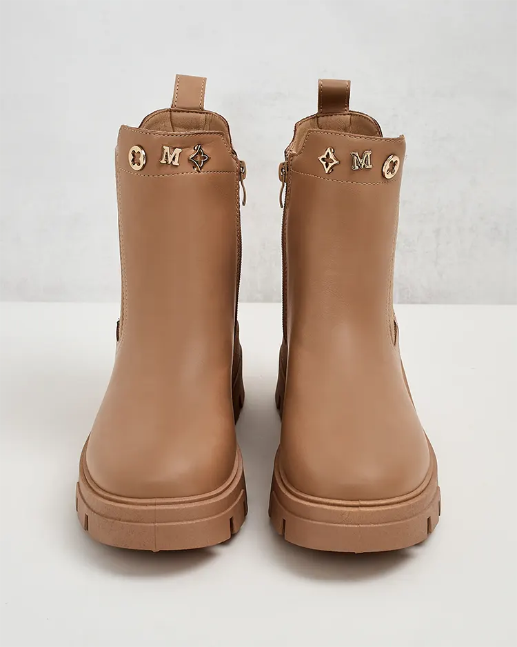 Royalfashion Дамски ботуши с по-дебела подметка Gegri