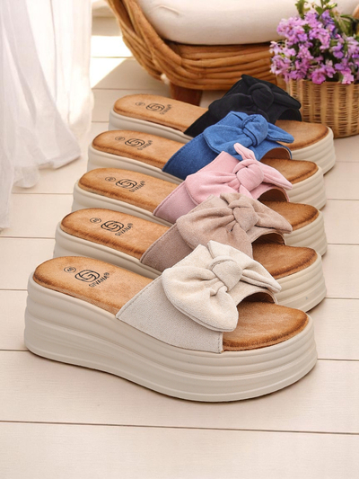 Royalfashion Дамски чехли на платформа Givan