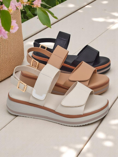 Royalfashion Дамски сандали с по-дебела подметка Tulipp