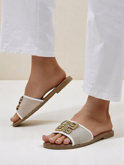 Royalfashion дамски пантофи с плоска подметка Rorole