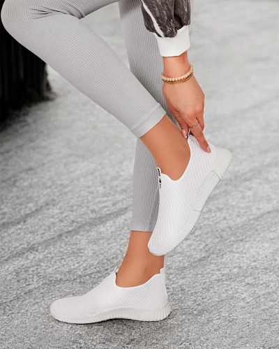 Białe damskie buty sportowe slip-on Palomena - Obuwie