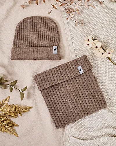 Зимен комплект Royalfashion Universal - шапка с покривало