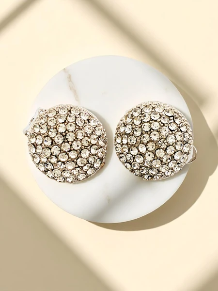 Royalfashion Дамски обеци-клипс с цирконий