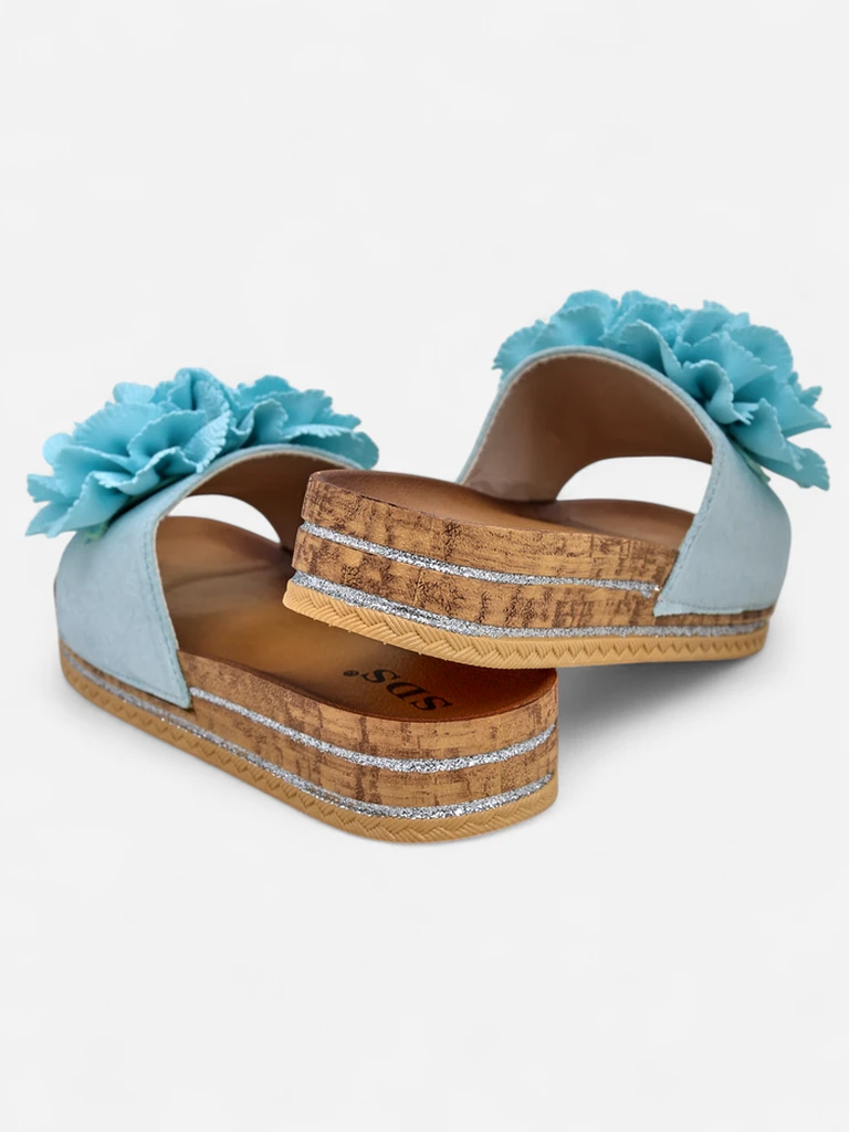 Royalfashion Жени сандали с цветя Focce