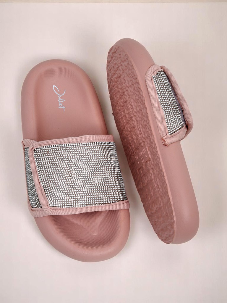 Royalfashion Дамски чехли на плоска подметка Sparkle Step