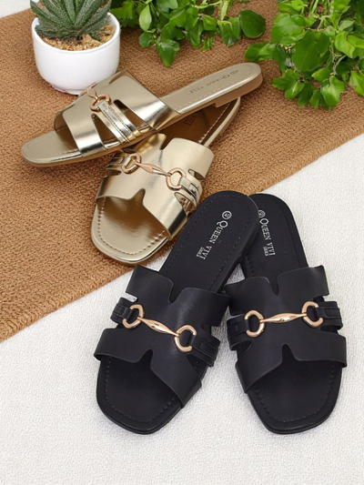 Royalfashion Дамски чехли с равна подметка Lina