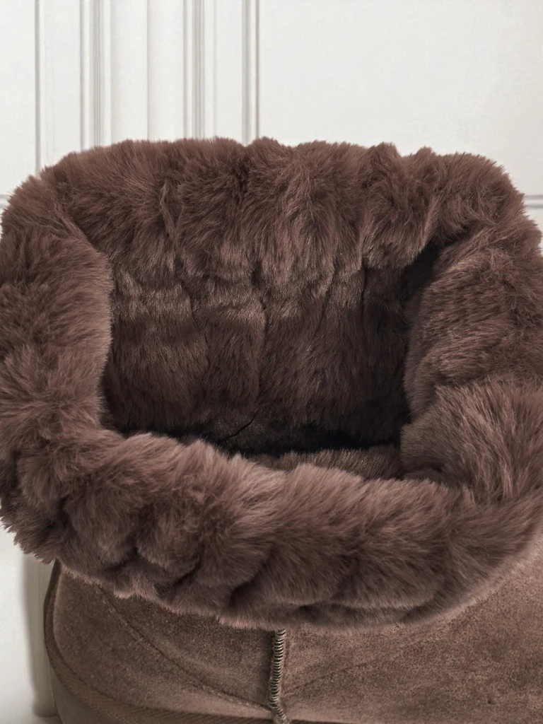 Дамски ботуши тип снегоходки с пухкава подплата Irelle