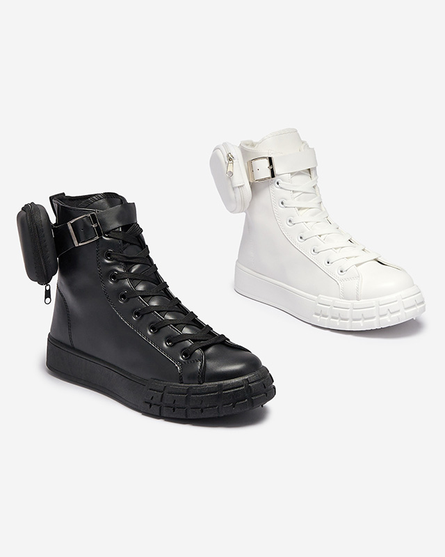 Черни дамски спортни обувки с калъф Efiffe- Footwear