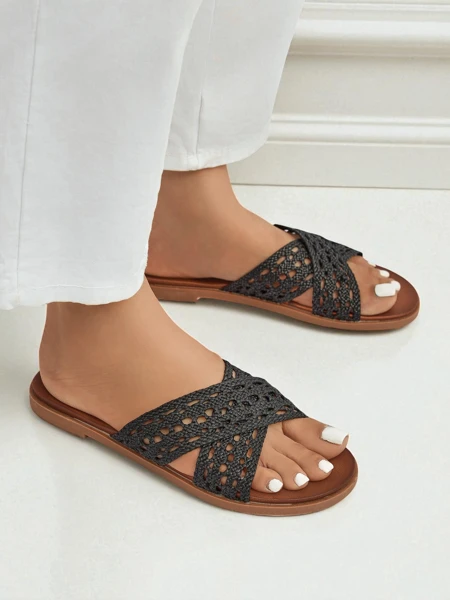 Royalfashion Дамски чехли с равна подметка Ella Brooke