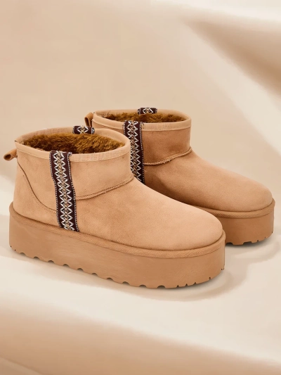 Royalfashion Къси дамски снежни боти Haluzi