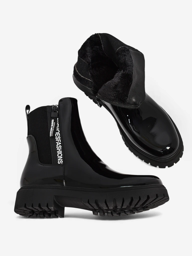 Дамски лакирани боти Somaliane