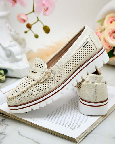Royalfashion Ажурни дамски мокасини Leteller