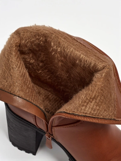 Дамски боти от еко кожа на ток Sylvarra