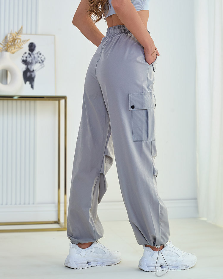 Royalfashion Дамски бойни панталони от плат