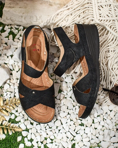 Royalfashion Дамски сандали Obbiave с нисък ток