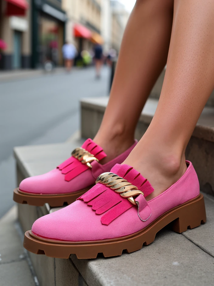 Royalfashion Женски екологичен велур мокасини Mare Nostrum