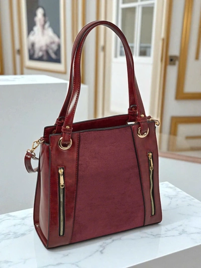 Дамска чанта shopper от еко кожа Silent Raven