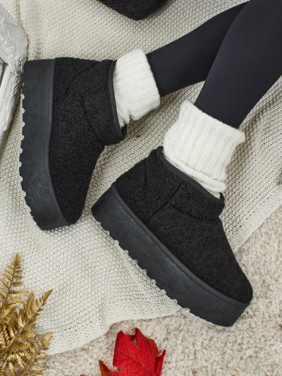 Къси дамски боти тип сноубутс Marellin