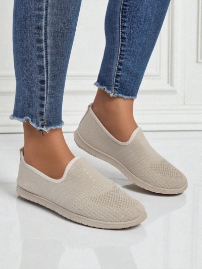 Дамски мокасини Callista бежови от дишаща материя пролет лято