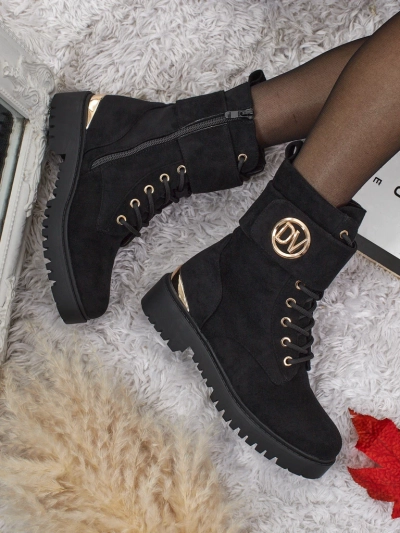 Дамски боти workery с декорации Lorice