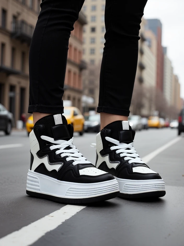 Royalfashion Високи дамски спортни обувки Quiedy