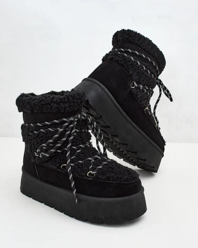 Royalfashion Дамски ботуши за сняг с дантела Evonie